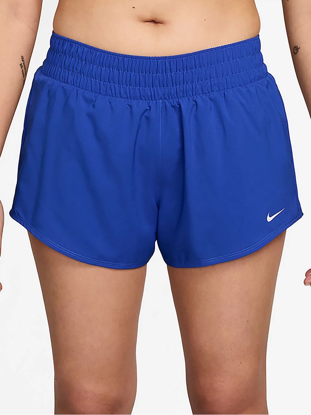 Nike Dri-FIT Bright Blue Lined Running Shorts Wide Waistband Women’s L